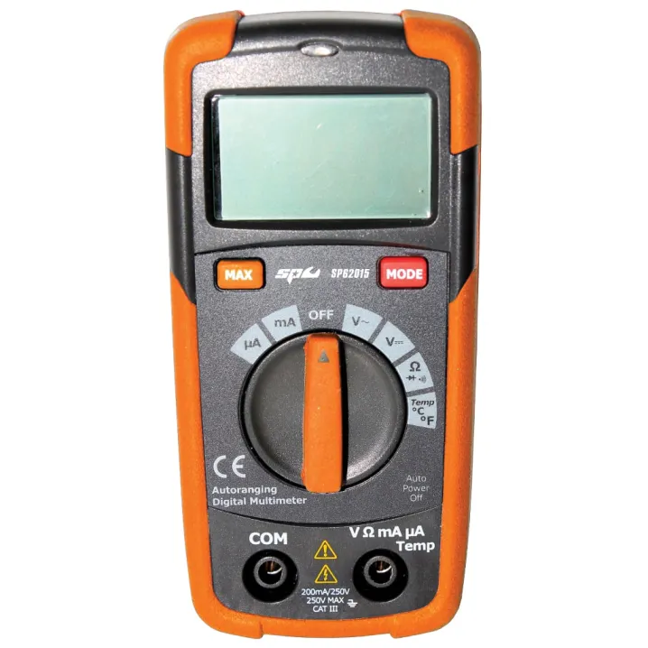 DIGITAL MULTIMETER WITH TEMPERATURE GAUGE - POCKET SIZE
