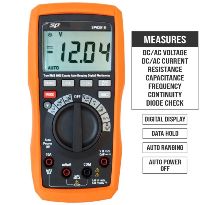 DIGITAL MULTIMETER - DELUXE AUTOMOTIVE - 0.8 TO 100V