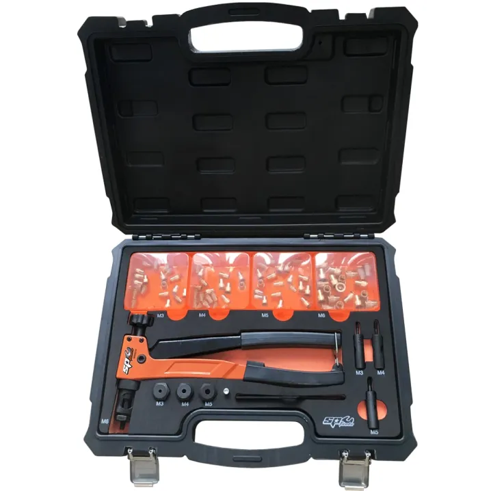 NUT RIVETER SET - LEVER TYPE - 90PC