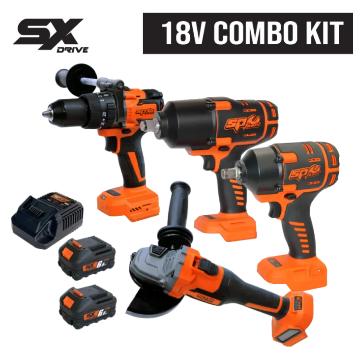18v Ultimate Brushless Combo Kit - 6.0AH x2 - SX Drive