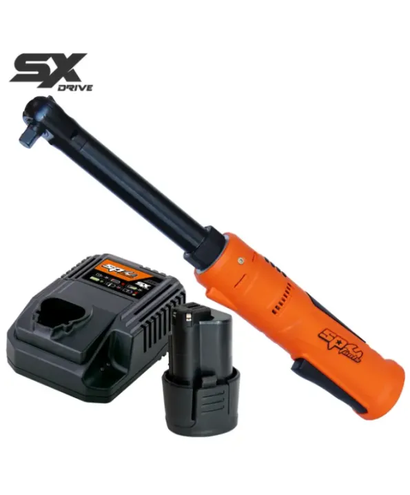 12V 3/8"DR Mini Long Neck Ratchet Wrench Kit - 2.5AH - SX DRIVE