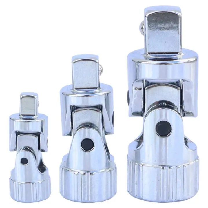 Universal Joint Socket Set - Spring Loaded - Multi Drive - 3PC
