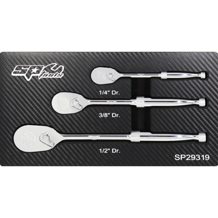 RATCHET SET 1/4,3/8,1/2DR 90T SEALED HEAD