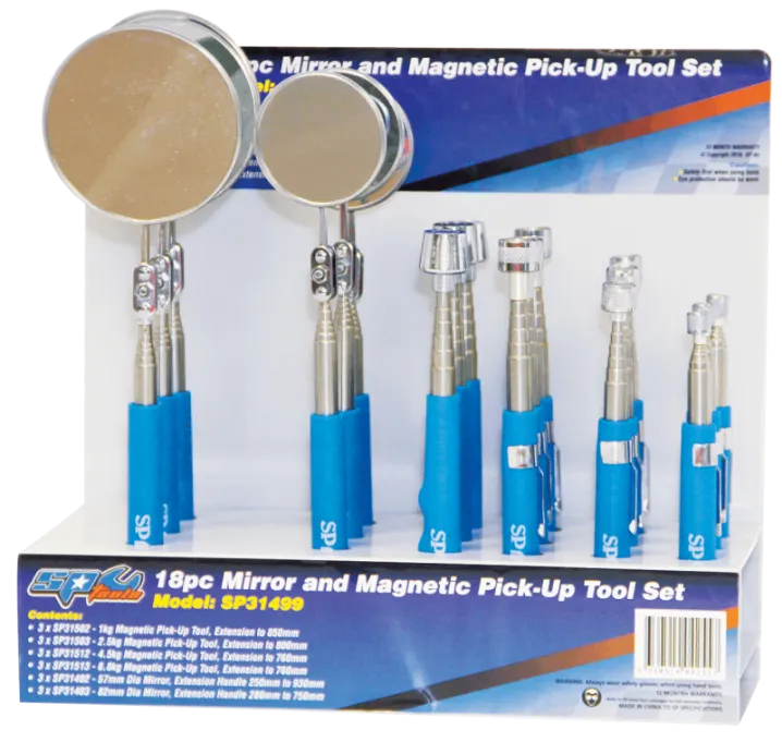 Mirror & Magnetic Pick-Up Tool Display Set