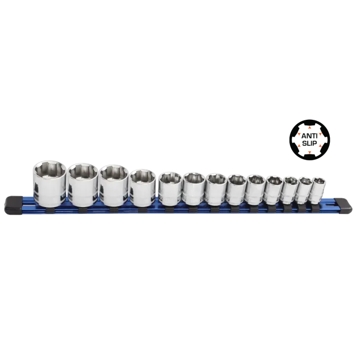 XTREME GRIP SOCKET 1/2DR 13PC METRIC 10-24MM