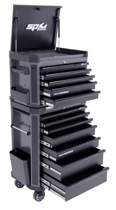 Tech Series Tool Box Combo - 14 Drawer - Diamond Black