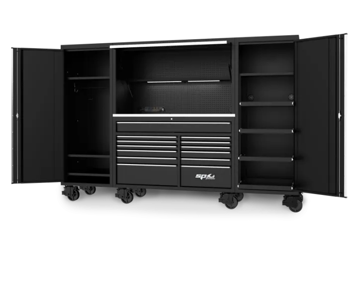 114" USA Sumo Series Complete Workstation - Black/Chrome