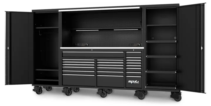 128" USA SUMO SERIES COMPLETE WORKSTATION - BLACK/CHROME