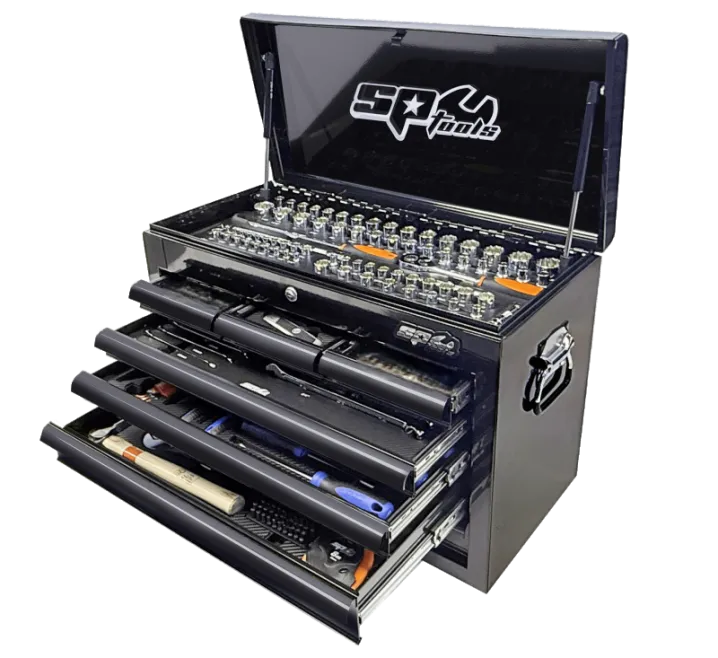 Tool Kit 214pc Metric/SAE - Black/Black Custom Series 12 Drawer