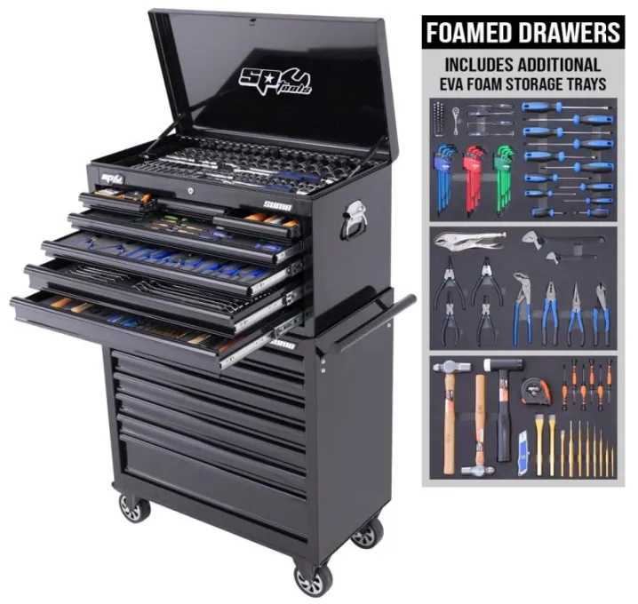 Sumo Custom Series Tool Kit - 452pc - Metric/SAE - BLK/BLK - Plus Bonus Eva Trays