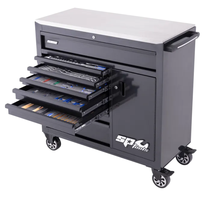 Sumo Series Roller Cabinet Tool Kit with Power Tool Cupboard - 359pc - Metric/SAE - Black/Black - BONUS EVAS