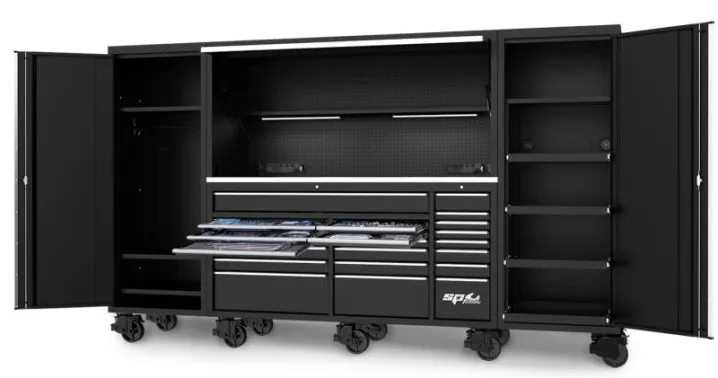 USA Sumo Series Workstation Tool Kit - 128" - Metric/SAE - 546pc - Black/Chrome Handles BONUS EVA (NZ KIT)