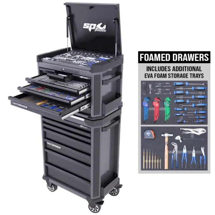 Tech Series Trade Technician Tool Kit - 387pc - Metric Only - Diamond Black BONUS EVAS