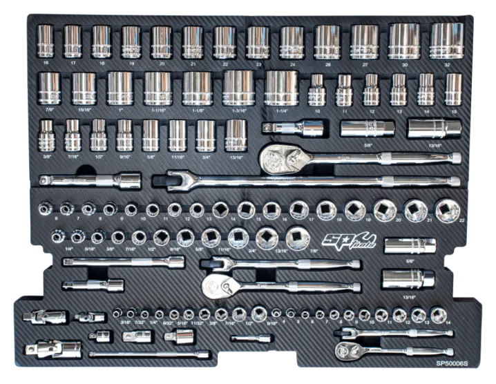 Foam Tray - CARBON SERIES Metric/SAE - 105pc - Sockets & Accessories Included