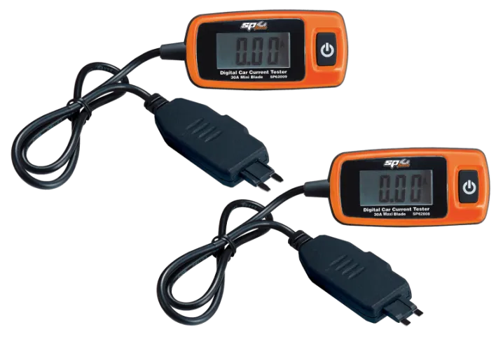 Digital Automotive Current Tester - Twin Pack - 30A Mini & 30A Standard