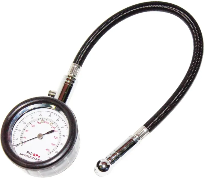 Tyre Gauge with Hose - Professional