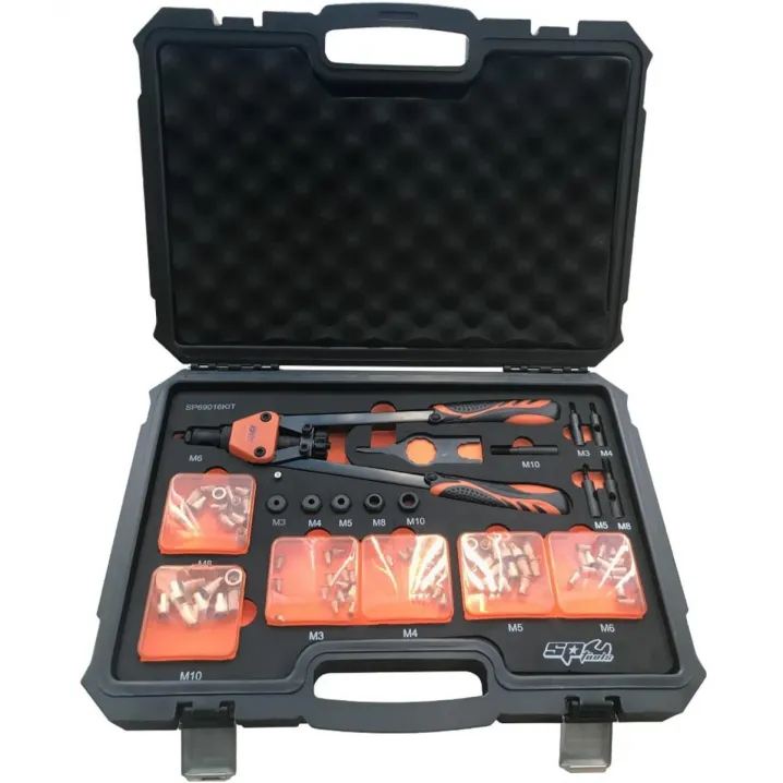 NUT RIVETER SET - LEVER TYPE - 74PC
