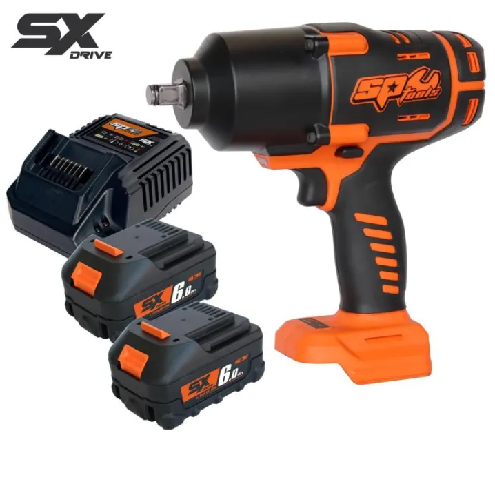 18V 1/2"DR Brushless Impact Wrench Kit - 6.0AH X2 - SX Drive