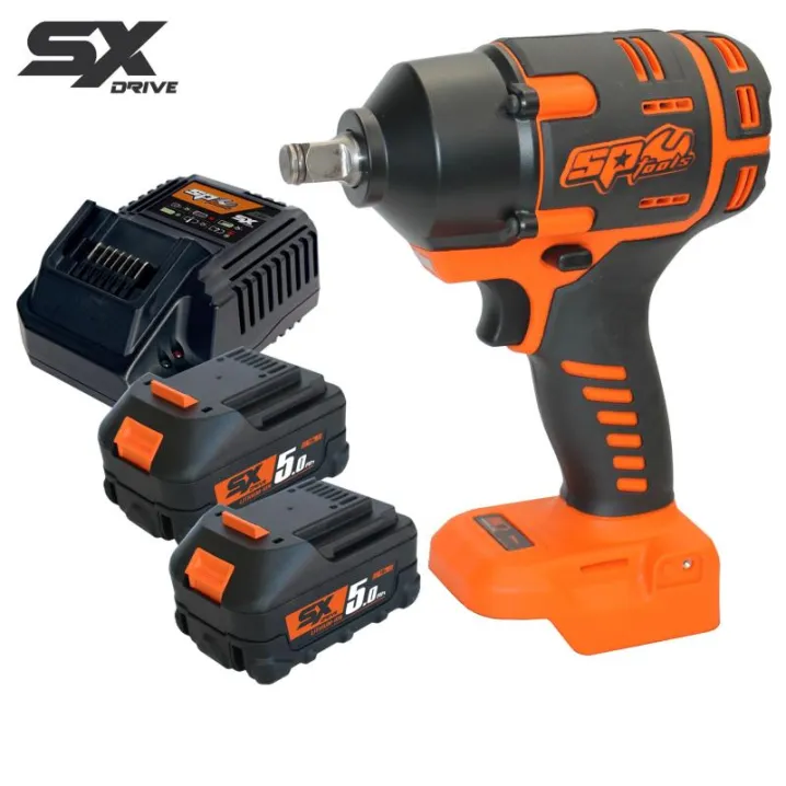 18V 1/2"DRV Brushless Impact Wrench Kit - 5.0AH X2 - SX Drive