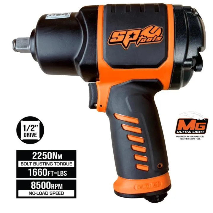 1/2"DR Impact Wrench - Bolt Busting Torque: 2,250Nm | 1,660ft-lbs