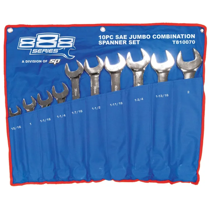 COMBINATION ROE SPANNER SET - JUMBO - SAE - 10PC
