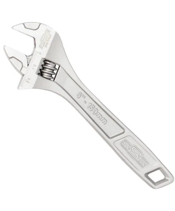 888 Adjustable Wrench - Chrome Individual, Size: 150mm