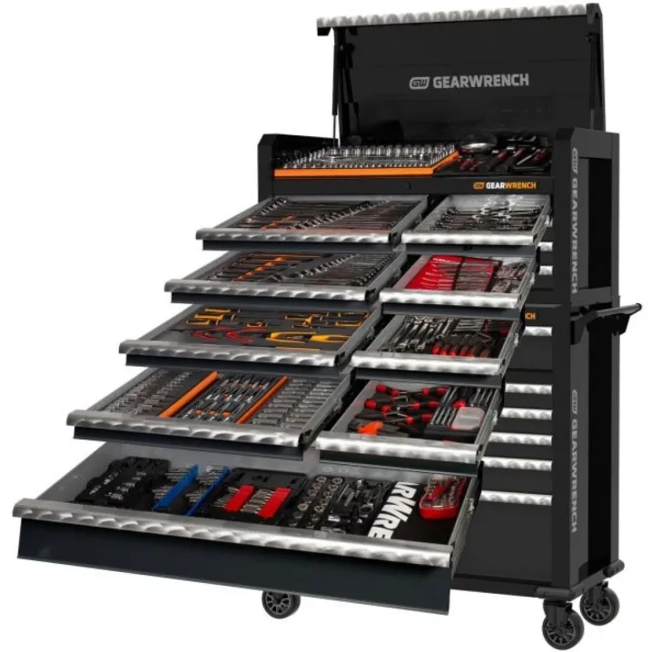 542 PIECE COMBINATION TOOL KIT + 43 INCH CHEST + 43 INCH TROLLEY