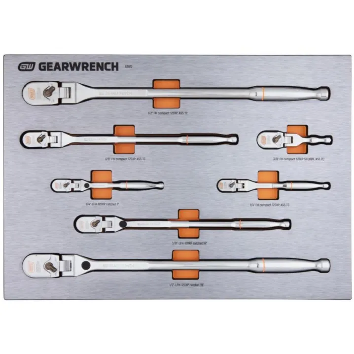 7PC 120XP RATCHET HANDLE SET IN EVA TRAY