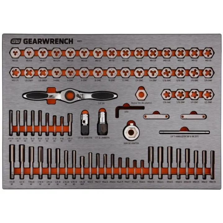 77PC TAP AND DIE SET IN EVA TRAY