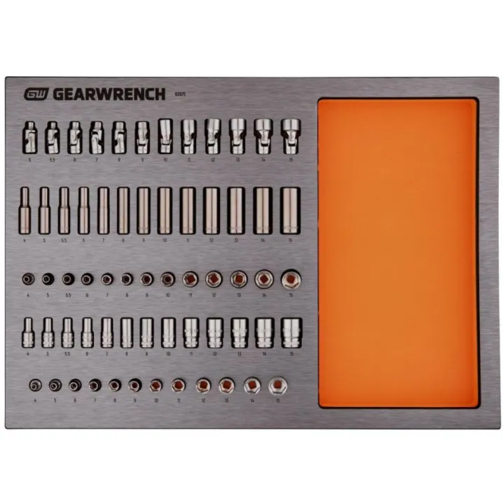 63PC 1/4 INCH DRIVE METRIC SOCKET SET IN EVA TRAY