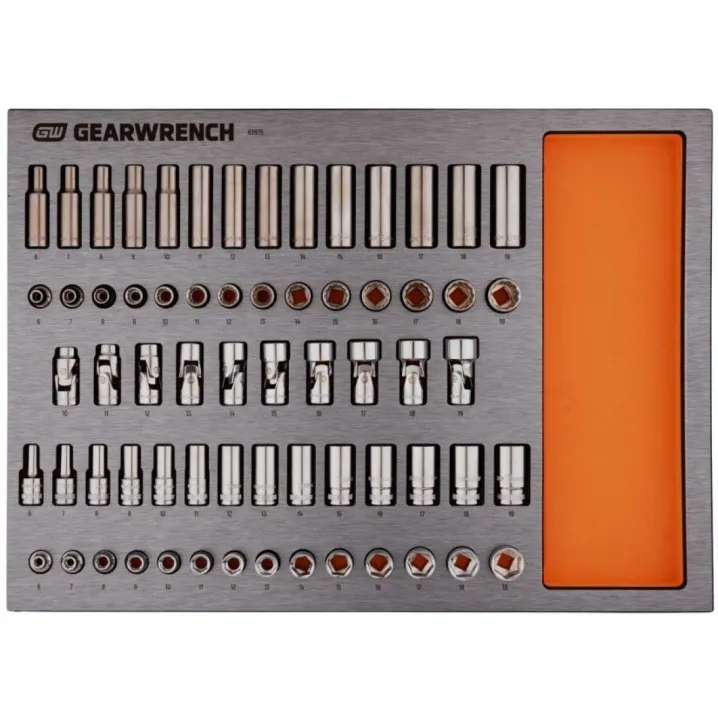 66PC 3/8 INCH DRIVE SOCKET SET IN EVA TRAY