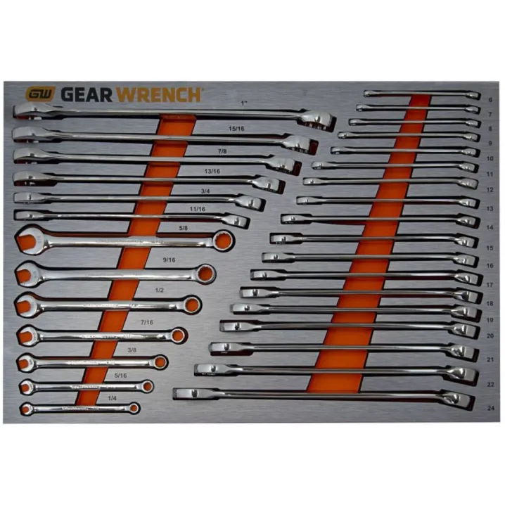 31PC METRIC/SAE WRENCH SET IN EVA TRAY