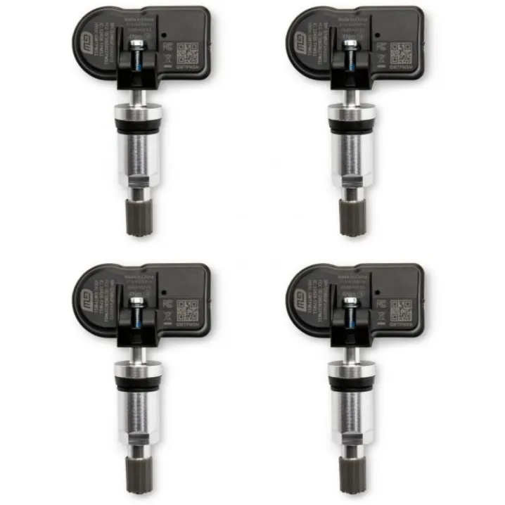 4 PACK METAL VALVE TPMS SENSOR