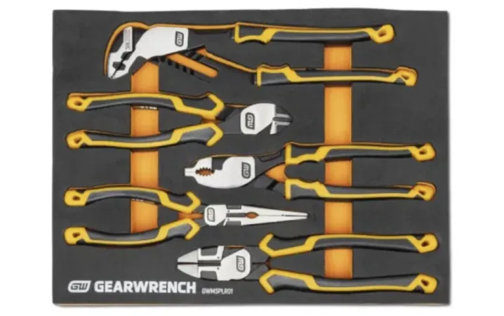 GEARWRENCH 5PC PITBULL CUSHION GRIP PLIERS SET IN EVA TRAY