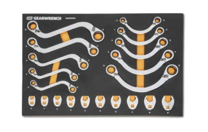 GEARWRENCH 20PC SPECIALTY RATCHETING MET WRENCH SET IN EVA TRAY