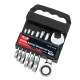 RATCHET WRENCH SET FIXED HEAD STUBBY - METRIC 7 PC. (10-19MM)