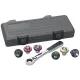 7 PC. 3/8" DRIVE 6 POINT MAGNETIC OIL DRAIN PLUG METRIC SOCKET SET