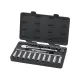 28 PC. 1/2" DRIVE 6 & 12 POINT STANDARD & DEEP METRIC MECHANICS TOOL SET