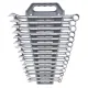 15 PC. 12 POINT LONG PATTERN COMBINATION METRIC WRENCH SET