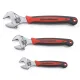 3 PC. ADJUSTABLE DUAL MATERIAL WRENCH SET 6", 8" & 10"