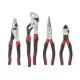 4 PC. MIXED DUAL MATERIAL PLIER SET