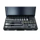 36PC METRIC 12PT STANDARD & DEEP SOCKET SET