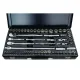 64 PCE 1/4,3/8,1/2" MET & SAE SOCKET SET