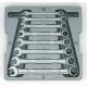 8 PC. 12 POINT RATCHETING COMBINATION SAE WRENCH SET