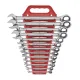 13 PC. 12 POINT RATCHETING COMBINATION SAE WRENCH SET