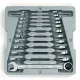 12 PC. 12 POINT RATCHETING COMBINATION METRIC WRENCH SET