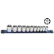 3/8"DR 10PC Metric X-Treme Grip Socket Rail Set