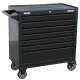 SUMO SERIES ROLLER CABINET - 7 DRAWER - BLACK