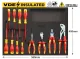 FOAM TRAY TOOL KIT - 12PC - VDE INSULATED - SCREWDRIVERS & PLIERS