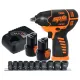 12V 3/8"DR MINI IMPACT WRENCH KIT - 2.0AH